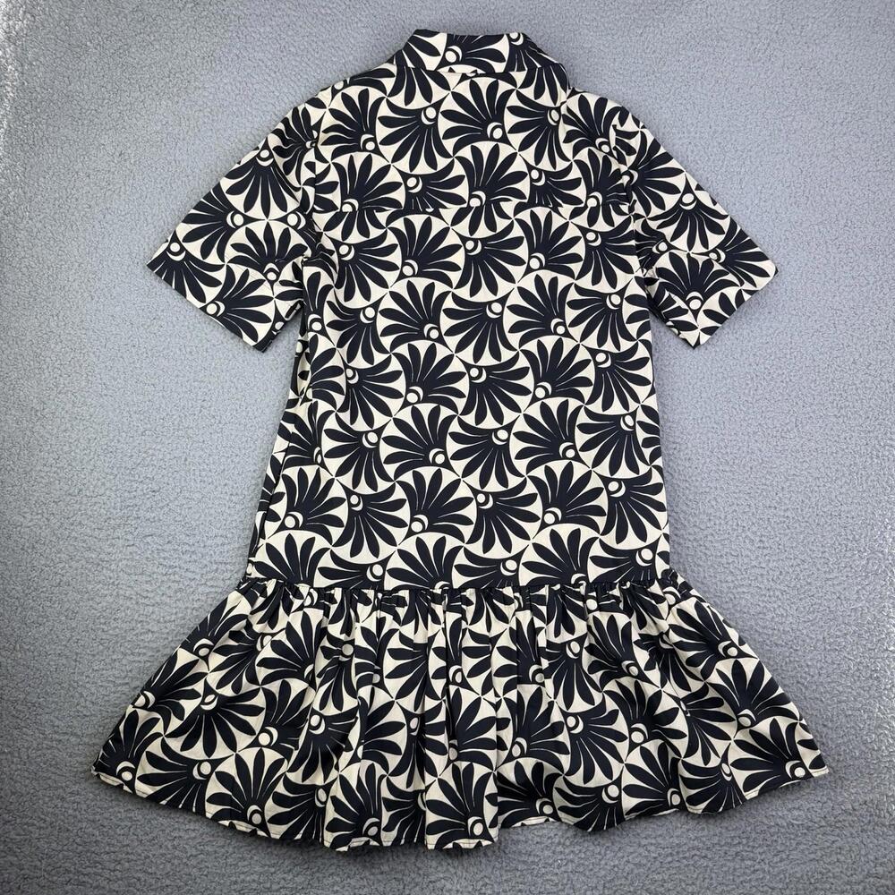 EXQUISE Anthropologie Tobie Mini Shirt Dress Waterlily Print Women's 38 - Picture 3 of 15